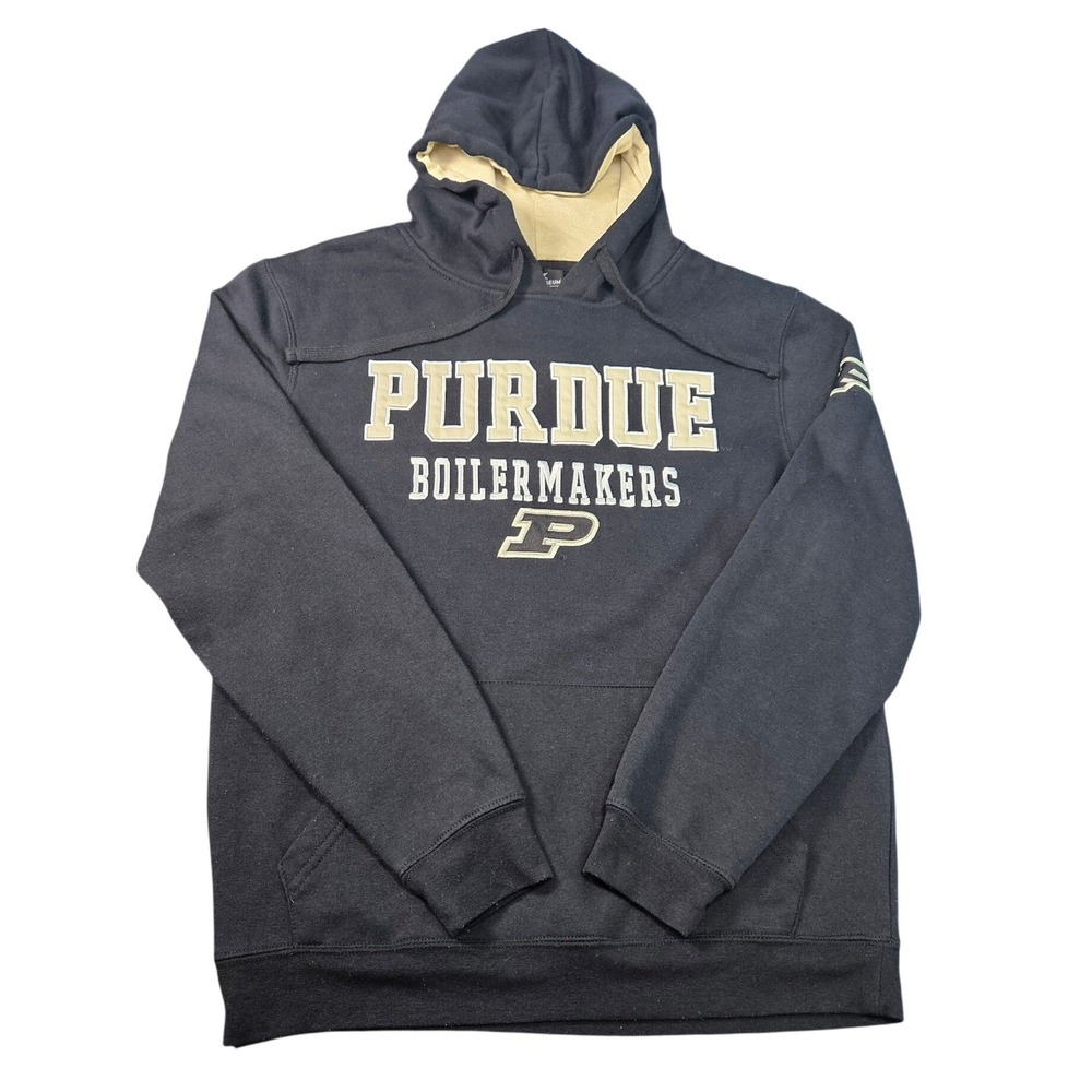 Colosseum Purdue Boilermakers Hoodie Mens Medium‎ Black Gold University Unisex